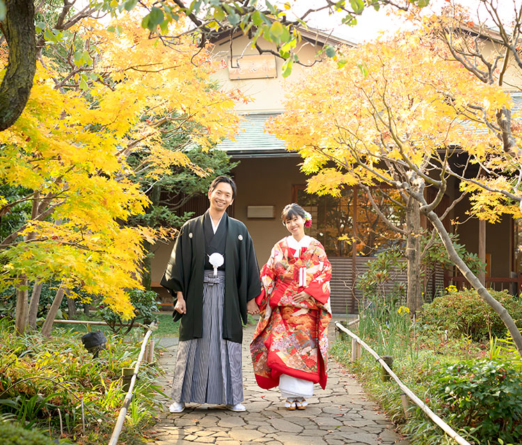 東京 埼玉エリアの紅葉ロケーションフォト フォトウェディング 結婚式の前撮り 撮影プラン